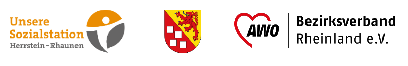 Logos der Sozialstation, Bruchweiler und des AWO-Kreisverbandes Birkenfeld